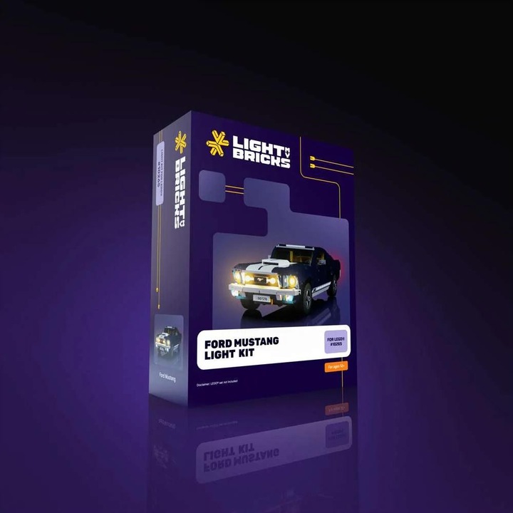 Actual product image Light my bricks LMB 2.0 LEGO® 10265 # Ford Mustang Light Kit
