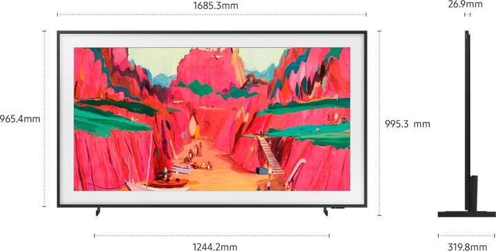 Actual product image Samsung TV TV The Frame 75in QE75LS03FWUXXH (75", Mini-LED, 4K, 2025)