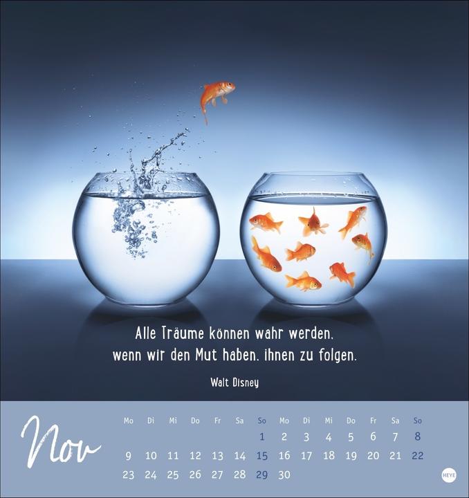 Produktbild Never give up! Postkartenkalender 2026 - Durchhalten. Denn alles wird gut (Deutsch)