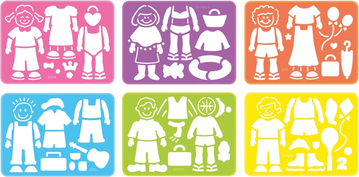 Actual product image Lena Drawing templates Figures