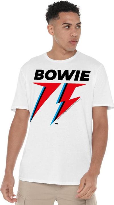 Immagine prodotto David Bowie 75 Maglietta Logo Uomo (M)