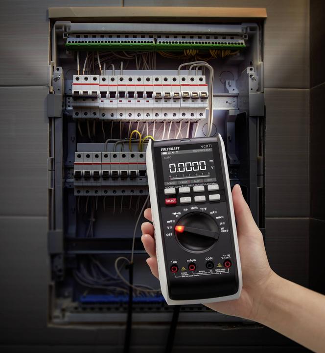 Actual product image Voltcraft VC871 Hand-held multimeter digital CAT III 1000 V, CAT IV 600 V display ( (CAT IV 600V, CAT III 1000V)