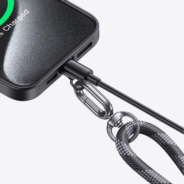 Actual product image Usams Uniwersalna smycz do telefonu 34cm szary/grey ZB282GS01 (US-ZB317)