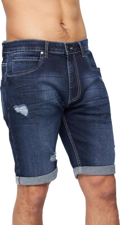 Actual product image Crosshatch Mens Riptrey Abraised Denim Shorts (30)