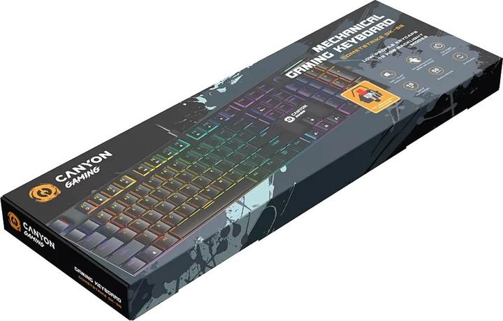 Produktbild Canyon Cometstrike GK-55, 104keys Mechanical keyboard, 50million times life, GTMX red switch, RGB (US, Kabelgebunden)