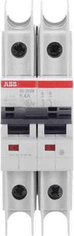 Actual product image ABB SU202M-K4 Circuit breaker K-Char., 10kA, 4A, 2P UL489