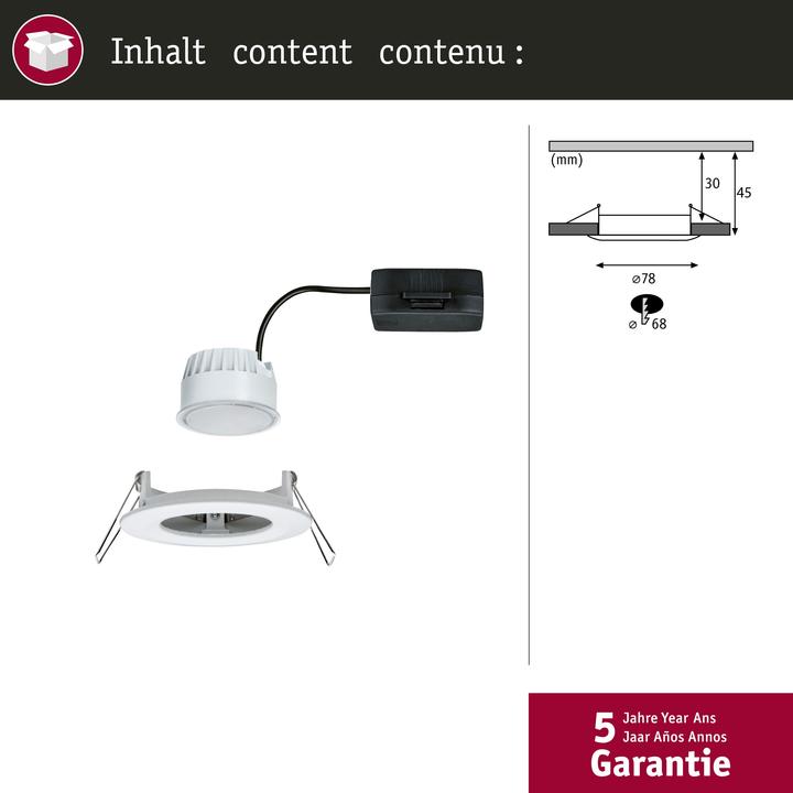 Produktbild Paulmann Einbauleuchte Nova Set (460 lm)