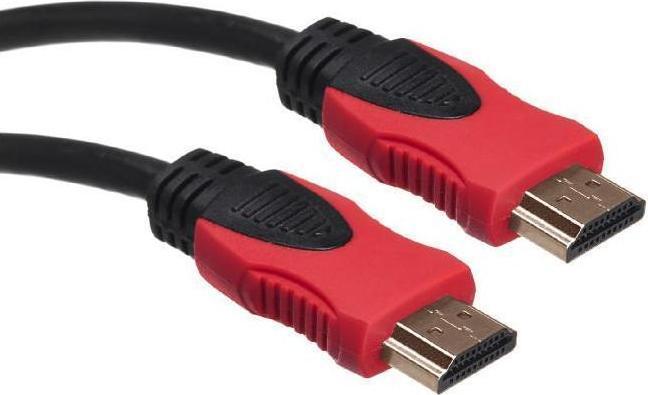 Maclean Cable HDMI 2.0 5m M/M (Noir/Rouge) (5 m, HDMI, 2.0)
