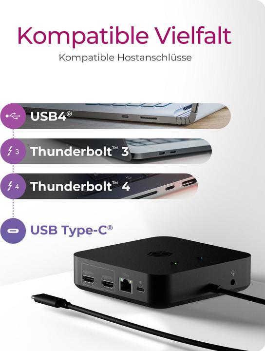 Produktbild Icy Box IB-DK4090-C (USB-C, 12 Ports)