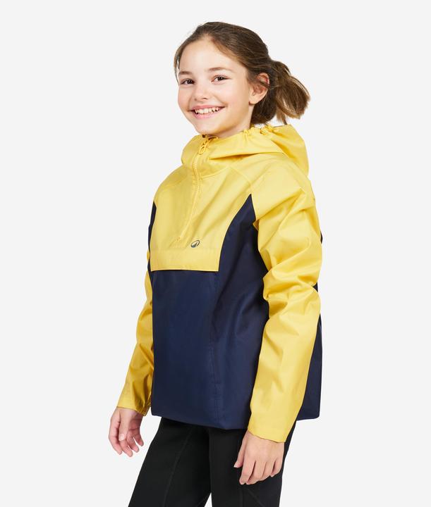 Actual product image Tribord Spray top sailing/kayak kids windproof - Sailing 100 yellow/navy blue