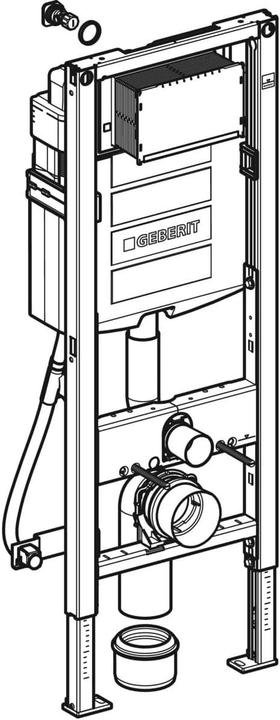 Image du produit Geberit Duofix, élément pour WC suspendu 112 cm avec réservoir encastré Sigma 12 cm, sans obstacle