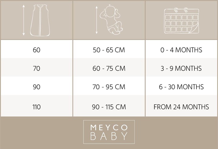 Actual product image Meyco schlafsack - pre-washed musselin (90 cm)