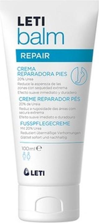 Leti LETIbalm Repair Fusspflegecreme mit 20% Urea, 100 ml Creme (Fussbad, 100 ml)