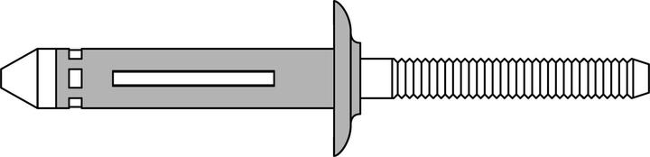 Productafbeelding Gesipa BULB-TITE blindklinknagel aluminium/aluminium 5,2 x 25,4 EPDM