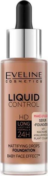 Immagine prodotto NoName Fondotinta Liquid Control HD con Niacinamide a lunga durata 32ml Toffee (065 Toffee)