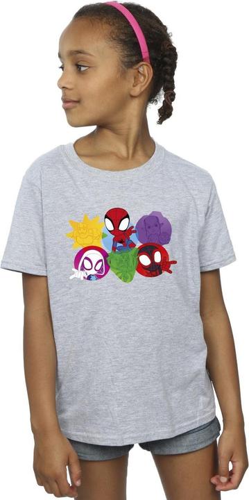 Immagine prodotto Spidey And His Amazing Friends Faces Maglietta Ragazze (116)