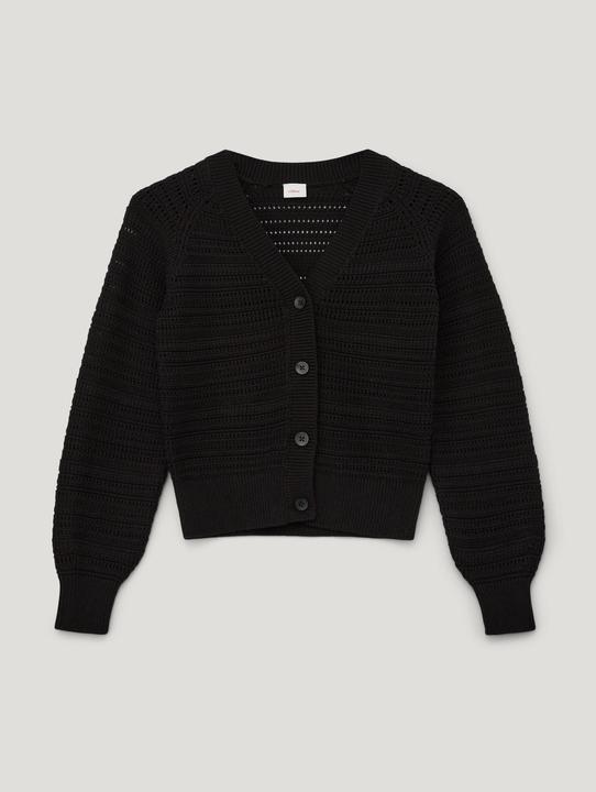 Produktbild s.Oliver Strickjacke Strickjacke mit Musterstruktur (L)