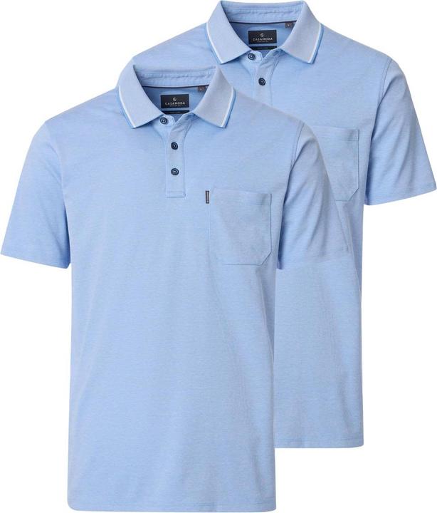 Produktbild Casamoda - Basic - Poloshirt - 2er Pack (3XL Hellblau) (3XL)