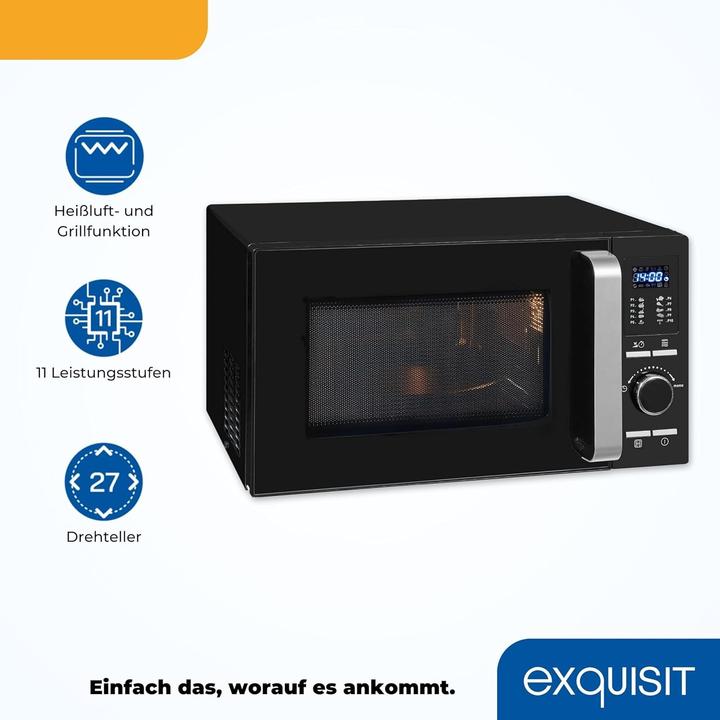Produktbild Exquisit MW 8925-7 Hsw Arbeitsplatte Solo-Mikrowelle (20 l)