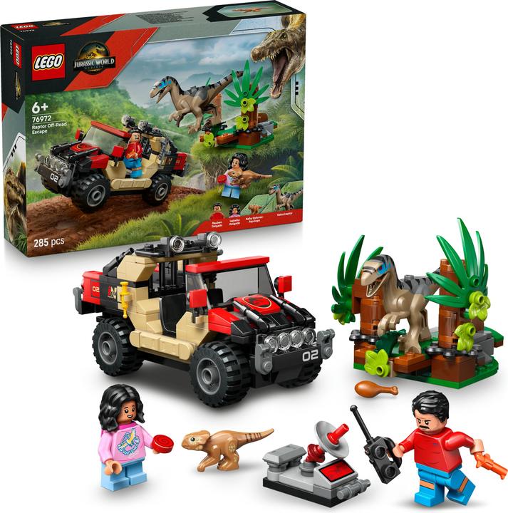 Produktbild LEGO Raptor: Verfolgungsjagd mit dem Geländewagen (LEGO Jurassic World)
