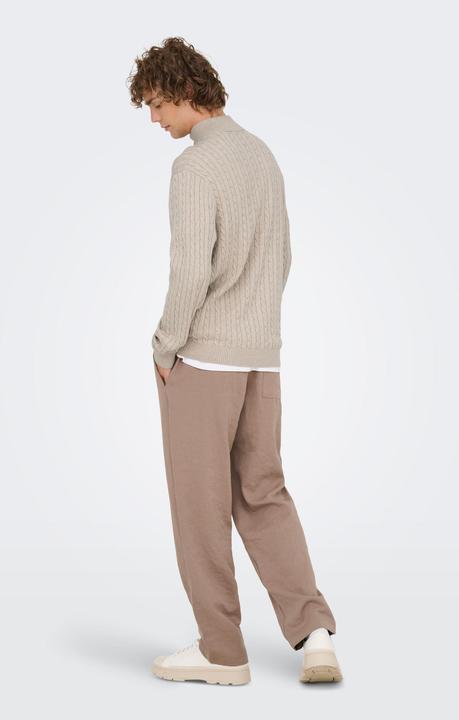 Produktbild Only & Sons Onsloui Reg 12 Cabel Half Zip Knit Noos (L)