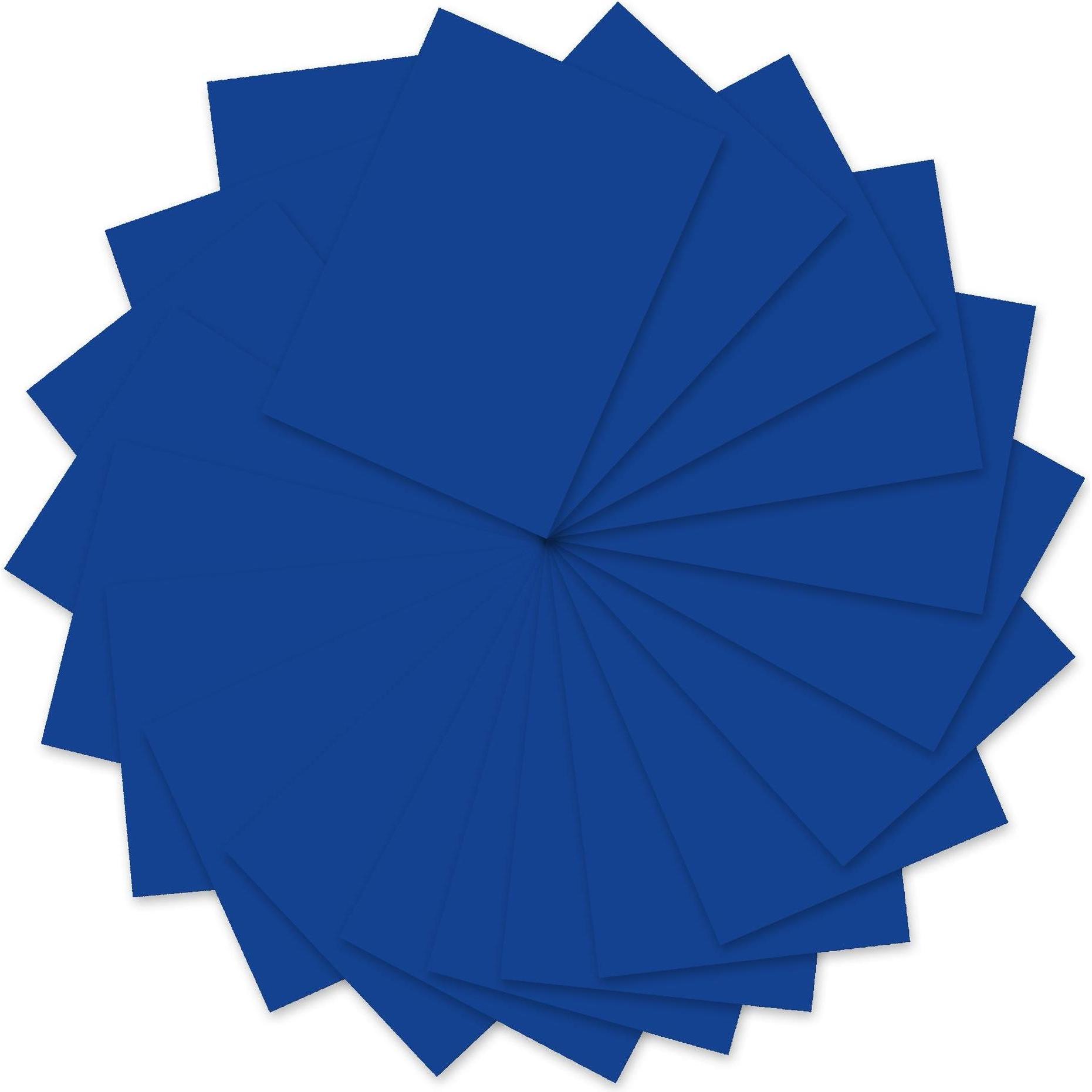 Ursus, Kopierpapier, Tonzeichenpapier A4, 130 g/m², 100 Blatt, Königsblau (130 g/m², A4)