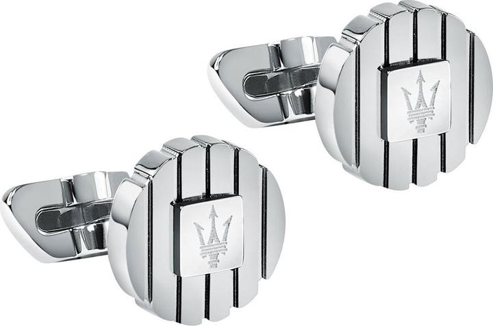 Maserati Engraved Trident Manschettenknöpfe (Edelstahl)
