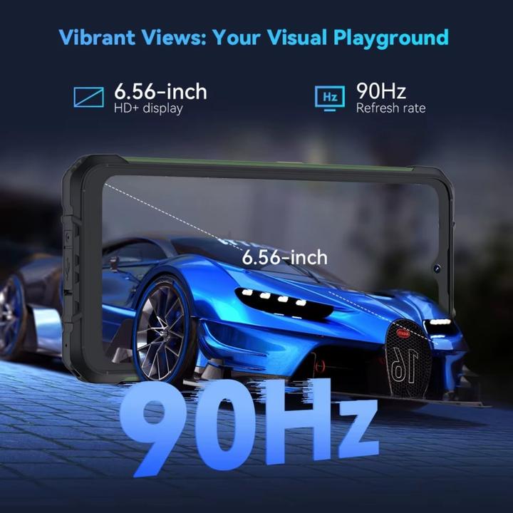 Actual product image Cubot Smartphone KING KONG ACE 2 6,56 6 GB RAM 128 GB (128 GB, Green, 6.56", Dual SIM, 4G)