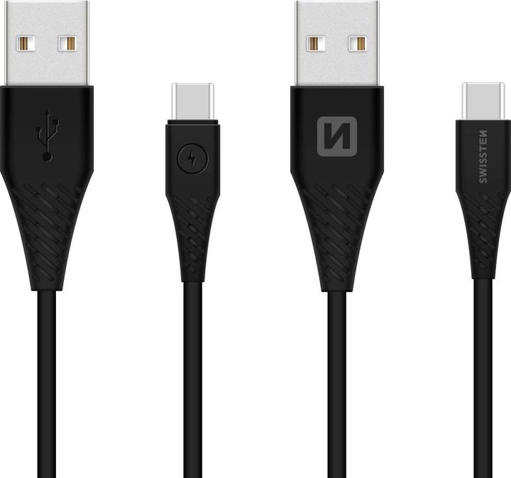 Actual product image Swissten Data cable USB / USB-C 3.1 1.5M (7mm) (1.50 m, USB 3.1)