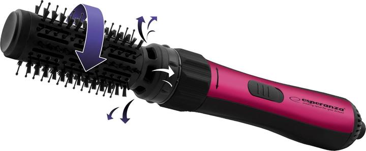 Image du produit ESP eranza EBL008 outil de coiffure Brosse à air chaud Noir, Rouge
