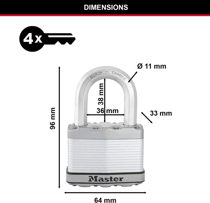 Produktbild Master Lock Excell M15EURDLF