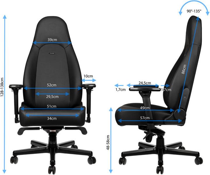 Image du produit noblechairs ICON - Édition noire