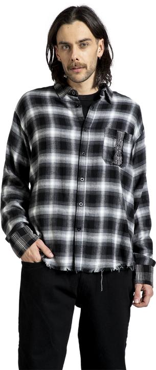 Immagine prodotto Black Premium Pagan Roots Oversized Karo-Hemd (S)