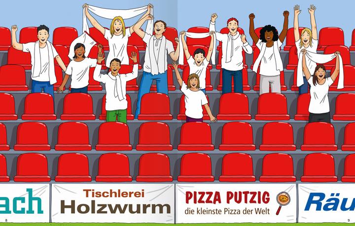 Actual product image Ravensburger Mein Ausmalstickerbuch Fussball - Large book with over 300 stickers, lots of stickers to colour in