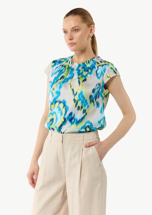 Immagine prodotto Comma Bluse Bedruckte Satinbluse mit Faltendetail (38)