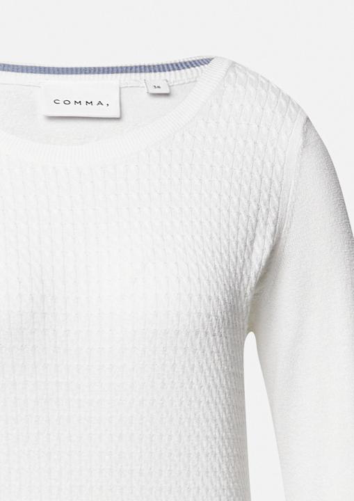 Produktbild Comma Strickpullover Strickpullover aus Viskosemix mit Zopfmuster (38)