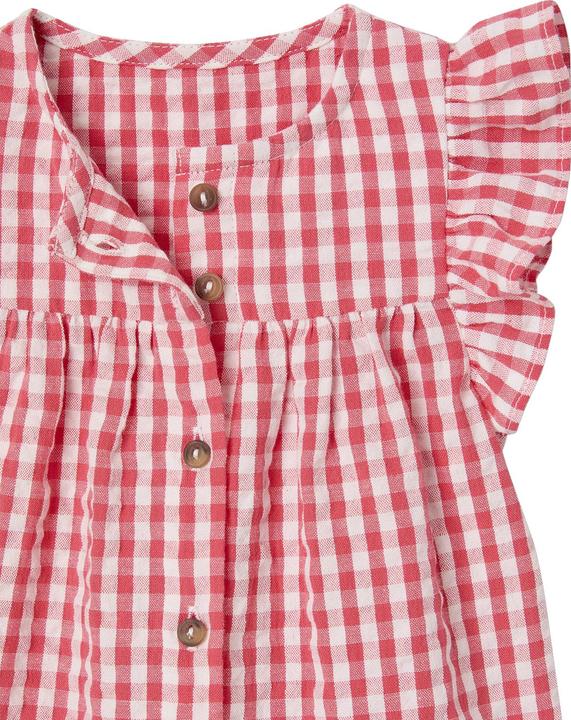 Immagine prodotto Vertbaudet Baby Bluse aus kariertem Seersucker mit Volantärmeln (62)