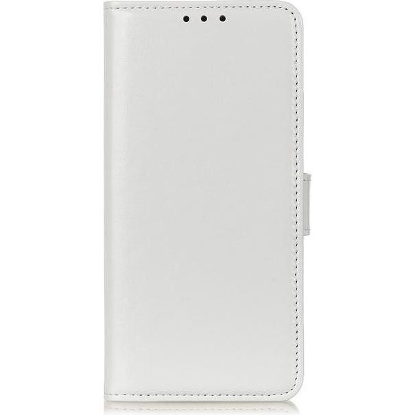 MU Classic Crazy Horse Leder Bookcover Series (Xiaomi Mi 10i, Xiaomi Mi 10 Pro), Smartphone Hülle, Weiss