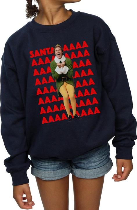 Produktbild Elf Buddy Santa Scream Sweatshirt Mädchen (128)