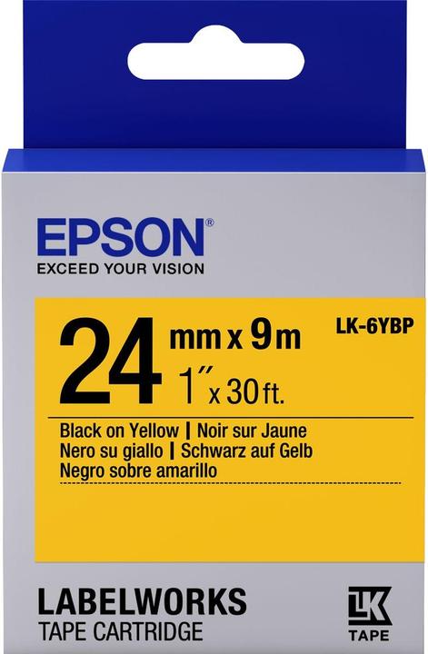 Epson Klebeband, 24 mm (C53S656005) (2.40 cm, Gelb, Schwarz)