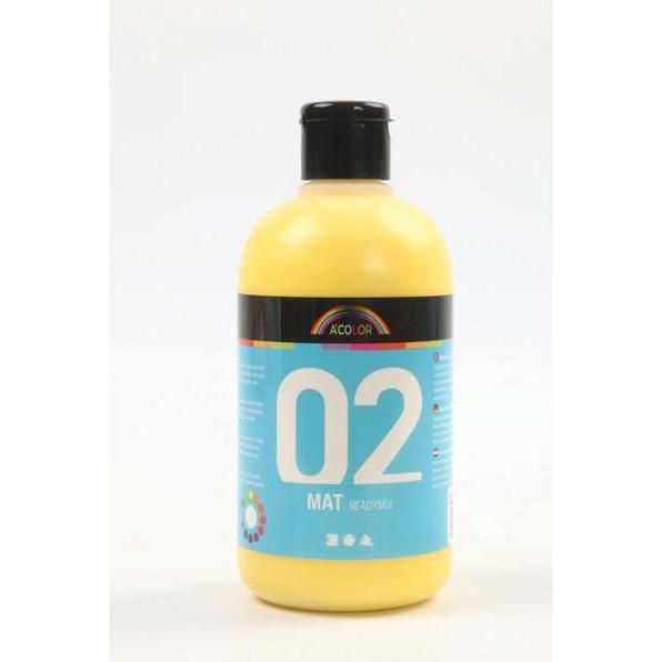 Creativ Company, Künstlerfarbe + Bastelfarbe, A-Color Acrylfarbe (Primärgelb, 500 ml)