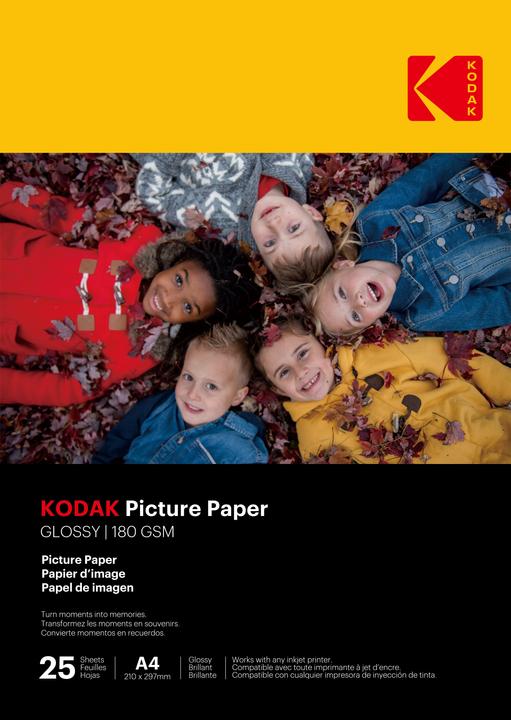 Image du produit Kodak Papier photo (180 g/m², A4, 25 x)