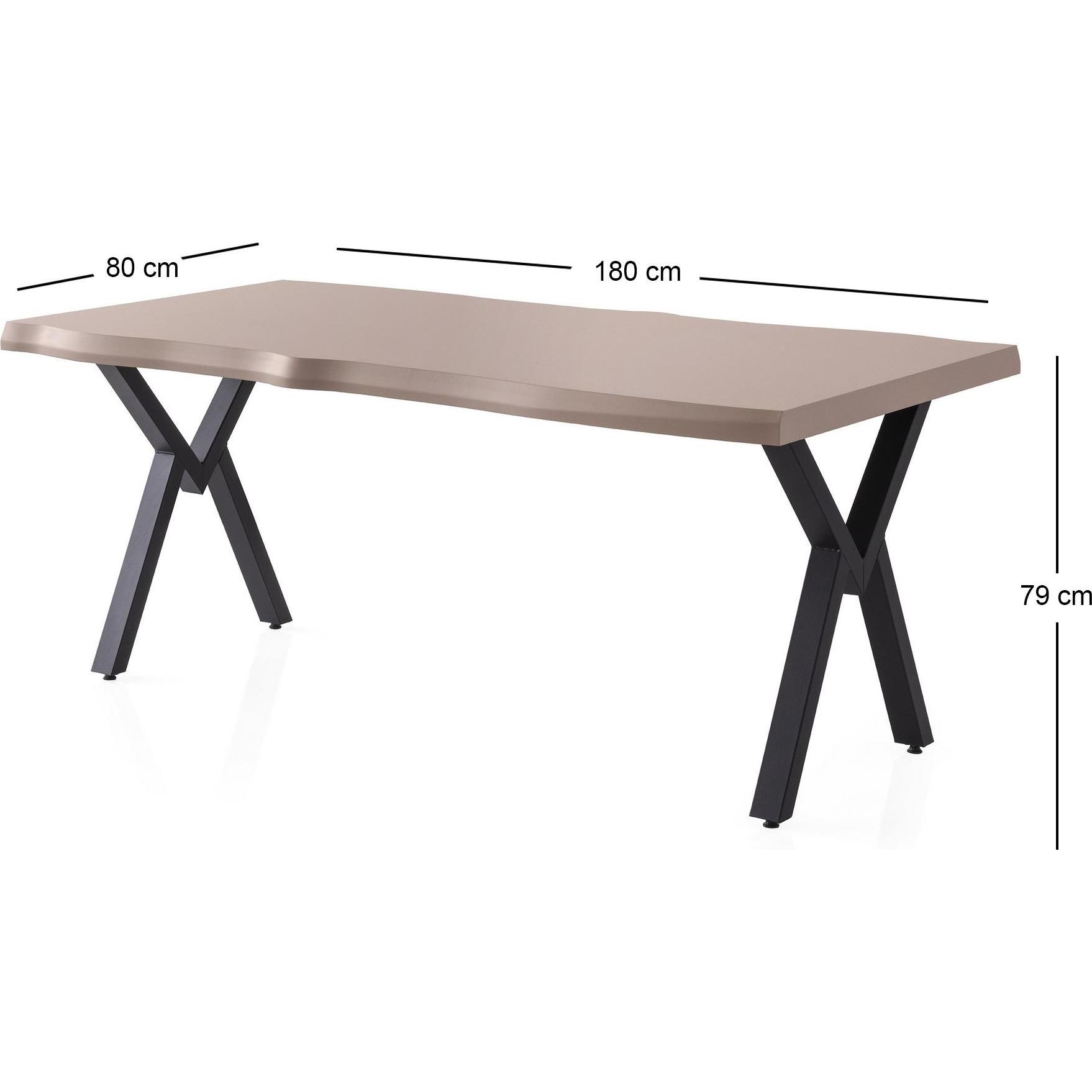 Hanah Home, Esstisch, Gala (180 x 79 x 80 cm)