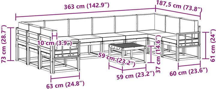 Produktbild vidaXL Outdoor-Sitzplätze