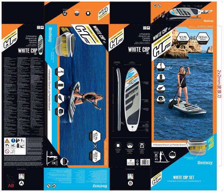 Produktbild Bestway HF SUP Set White Cap