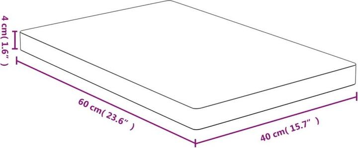 Actual product image VidaXL Douglas (40 x 60 x 4 cm)