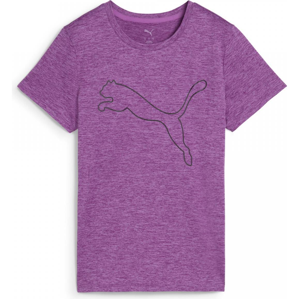 Thumbnail - Puma, Damen, Sportshirt, W TAD ESSENTIAL Heather Logo Tee (XS), Schwarz, XS