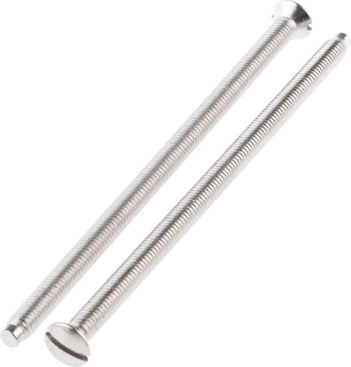 RS PRO M3.5x75 NP Slot Csk Steel Machine Screw (100 Schrauben pro Stück)