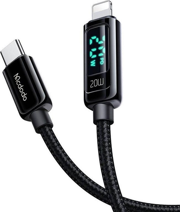 Actual product image Mcdodo CA-8810 USB-C to Lightning cable, 36W, 1.2m (black) (1.20 m)