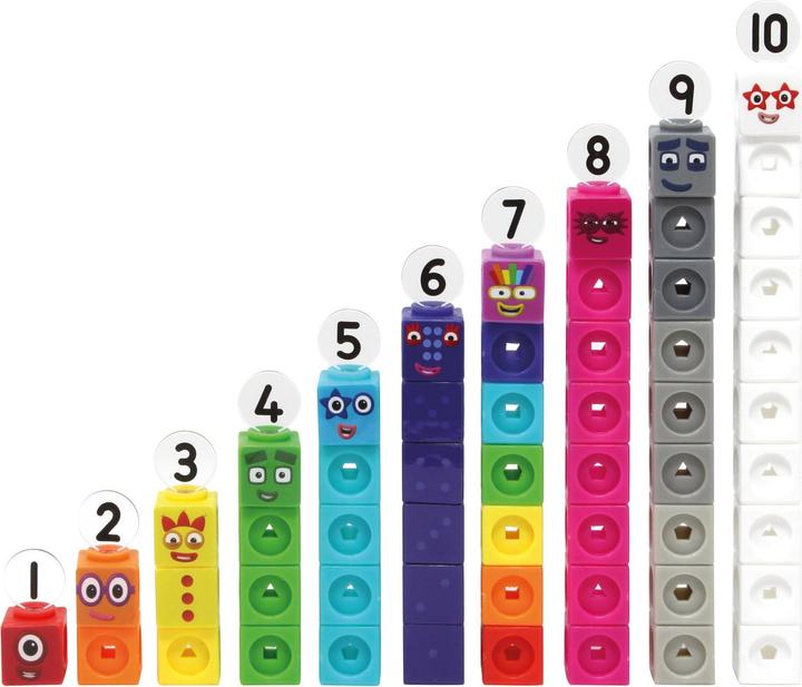 Immagine prodotto Learning Resources Set di attività MathLink® Cubes Numberblocks® 1-10 (Tedesco, Olandese, Spagnolo, Francese)